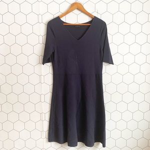 Ann Taylor dark blue knit dress